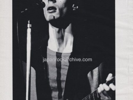 Tom Verlaine 1980 06 Japanese music press cutting clipping - photo pinup - on stage For Discount