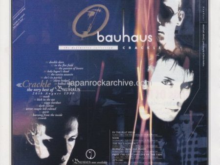 Bauhaus 1998 09 Crackle Japan album promo ad For Discount