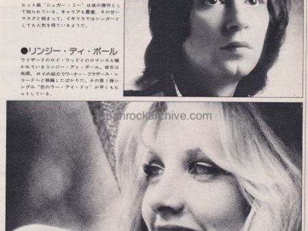 Barry Blue   Lynsey De Paul 1974 09 Japanese music press cutting clipping - photo pinup Discount