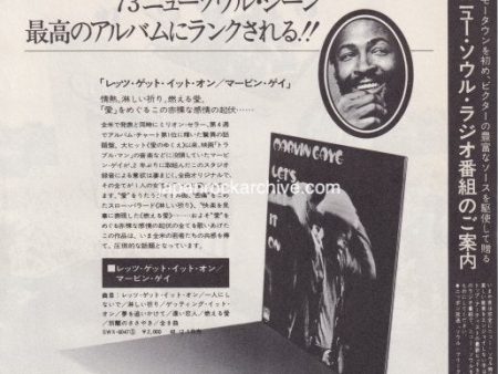 Marvin Gaye 1973 12 Lets Get It On Japan album promo ad For Cheap