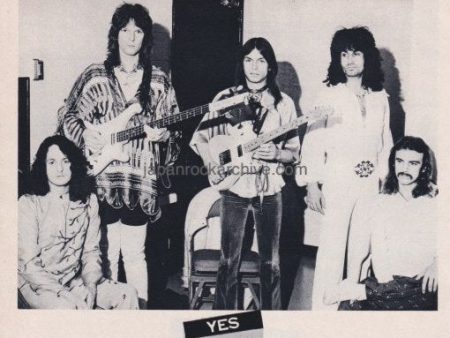 Yes 1975 07 Japanese music press cutting clipping - photo pinup - band shot Sale