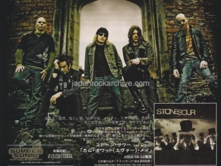 Stonesour 2006 09 Come What(ever) May Japan album   tour promo ad For Discount