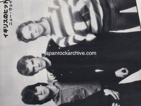 The Vapors 1980 06 Japanese music press cutting clipping - photo pinup - group shot Discount