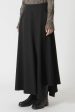 Wool Gabardine Asymmetric Skirt Supply