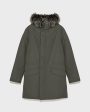 Parka iconique en coton mélangé avec fourrure de renard et lapin Sale