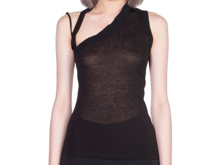 Asymmetric Knitted Vest on Sale