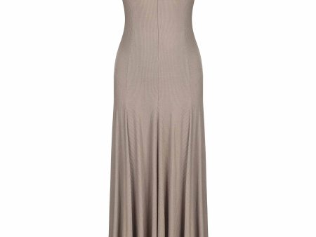 Backless Flora Maxi Dress Forest Grey Supply