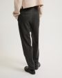 Pantalon tailleur en flanelle Online Hot Sale