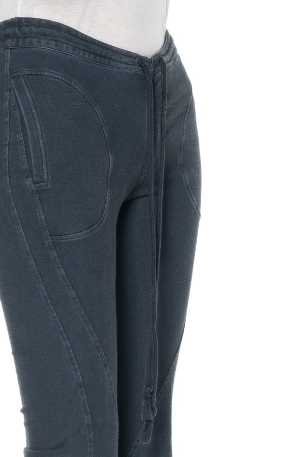 Washed Flared jersey Trousers Grey Discount