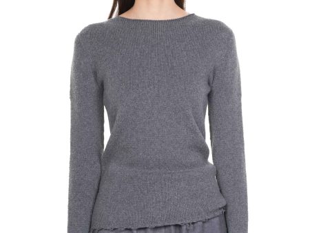 Winter Knitwear Jumper Grey Melange Sale