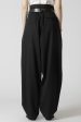 Wool Gabardine High Waist Belted Pants For Discount