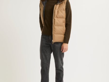 Gilet doudoune en tissu Loro Piana et fourrure de vison For Cheap