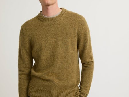 Pull crew neck en maille laine-cachemire on Sale