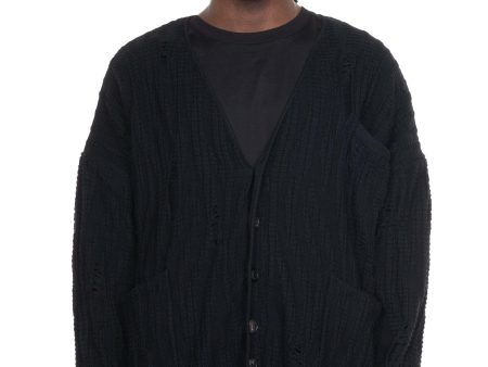 2 Way Cardigan Black Discount