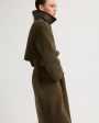 Trench long en lainage cachemire Discount