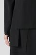 Wool Gabardine Left Slit Detail Jacket Supply