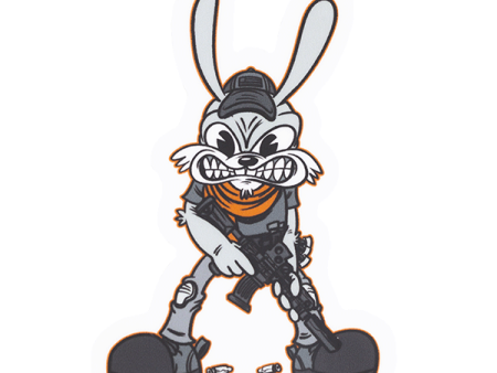 Killer Rabbit Team Angry Sticker For Discount