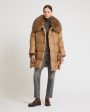 Doudoune longue en flanelle Loro Piana avec col amovible en fourrure de renard Online Sale