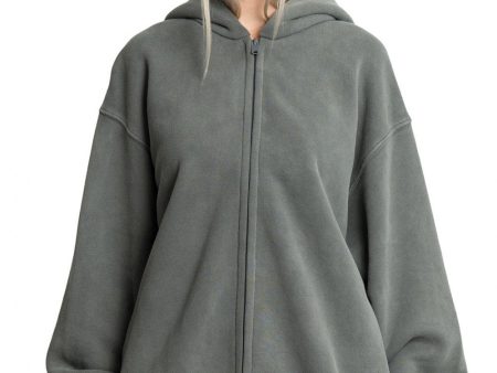 Zip Up Hoodie Gravel For Cheap