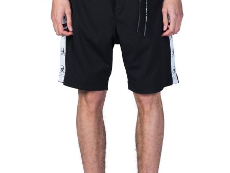 Black Skull Tape Shorts Discount