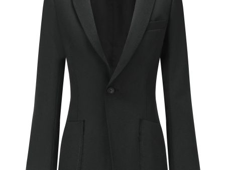 Wool Tailored Fitted Blazer on Sale