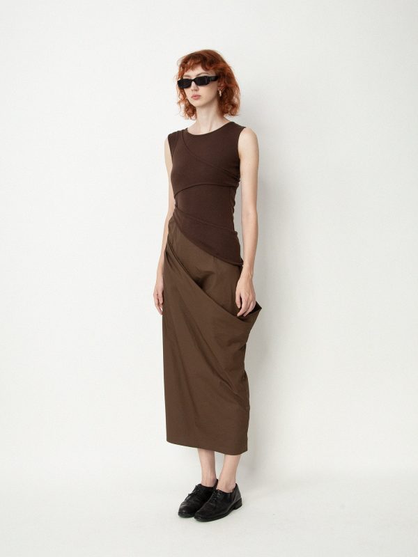 Wood-Off Balance Tank Dress Fashion