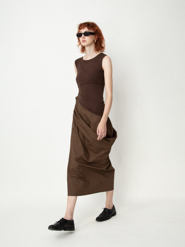 Wood-Off Balance Tank Dress Fashion