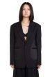 Wool Blend Panelled Blazer Supply