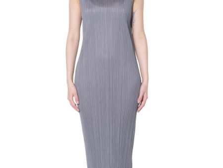 Basic Long Grey Dress Hot on Sale