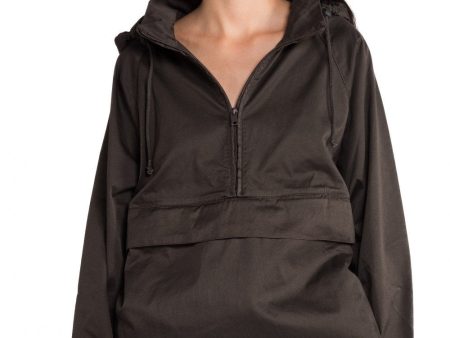 Anorak Half Zip Up Umber Cheap